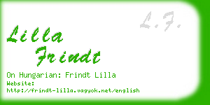 lilla frindt business card